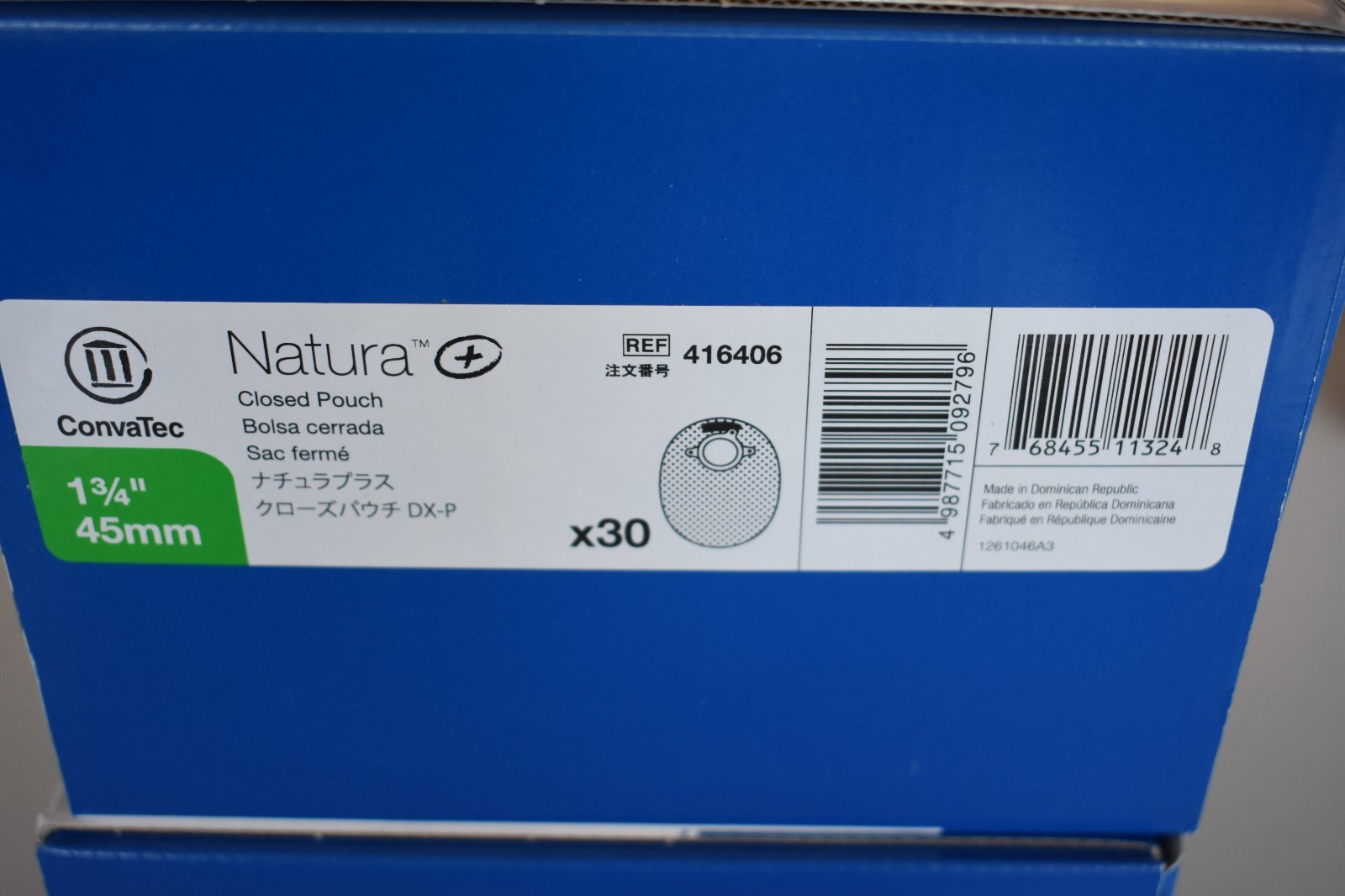 COVATEC NUTRA OSTOMEY POUCH 1/3/4 45mm  One Box