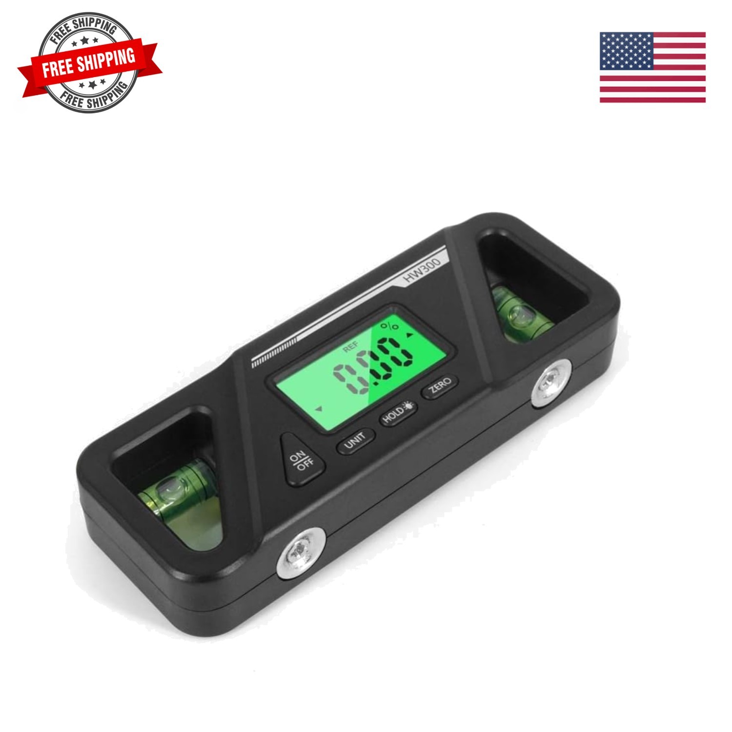 Digital Level Magnetic, 2 in 1 Digital Angle Finder, Digital Protractor Incli...
