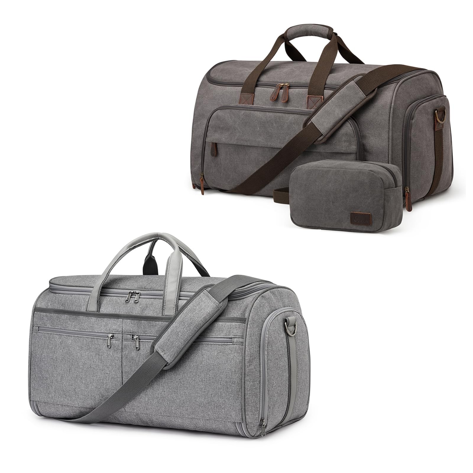 S-ZONE Convertible Travel Garment Bag with 2 in 1 Hanging Suitcase Business T...