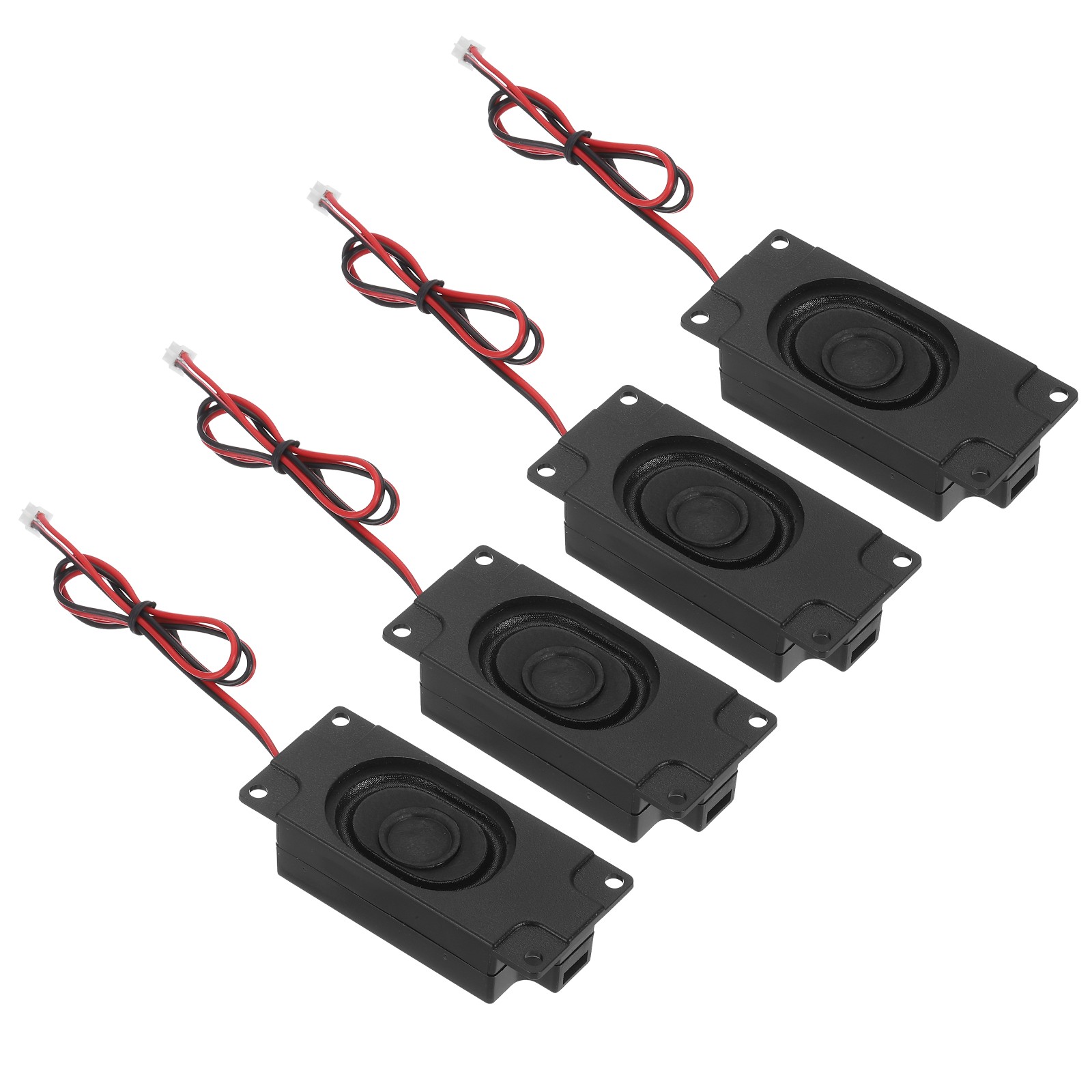 6 Pack 3 Watt 4 Ohm Single Mini Speaker with ST-PH 2.0 Terminal Wire