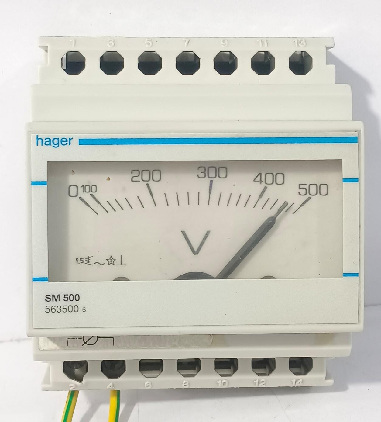 HAGER SM500 Analogie voltmeter 0-500V