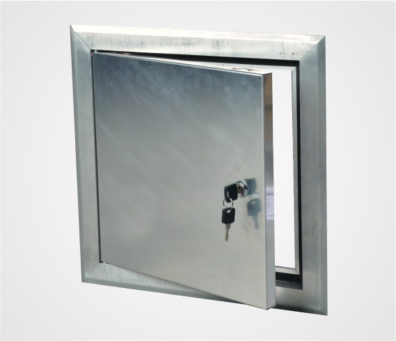 20" x 20" System AluLight Exterior & Interior Access Door w/ Key Lock