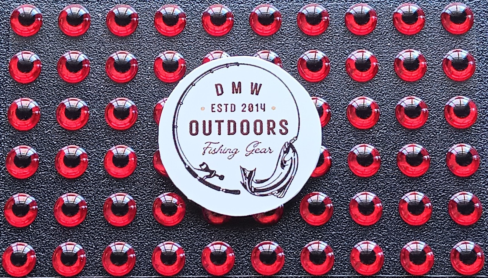 3D Fish Eyes, Holographic RED 5mm (3/16"), 120/pk, Fly Tying, Lures, Jigs, Craft