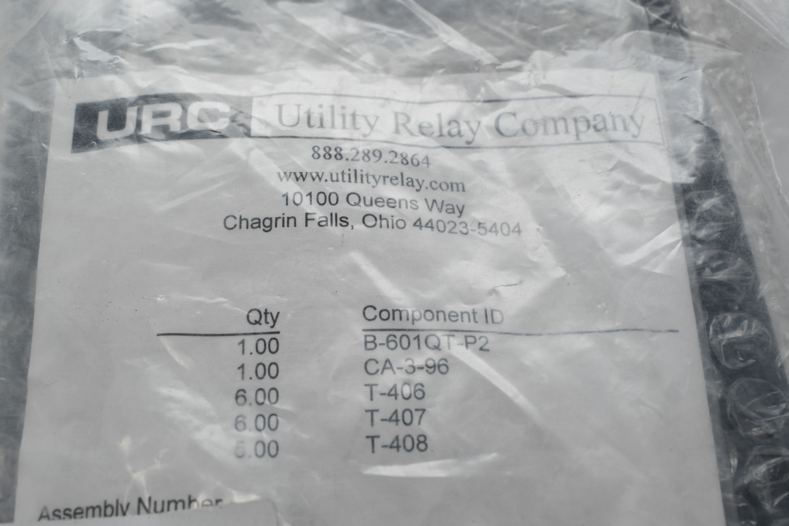 NEW Utility Relay Company ASM-0000007461 Trip Unit Mounting Hardware