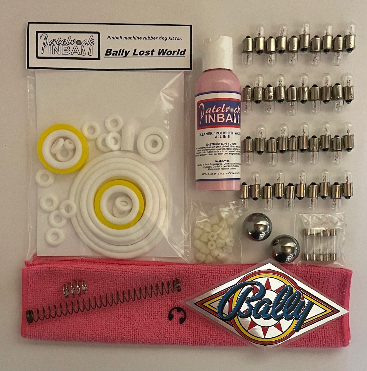 1977 Bally Lost World Pinball Machine Maintenance Tune Up Kit