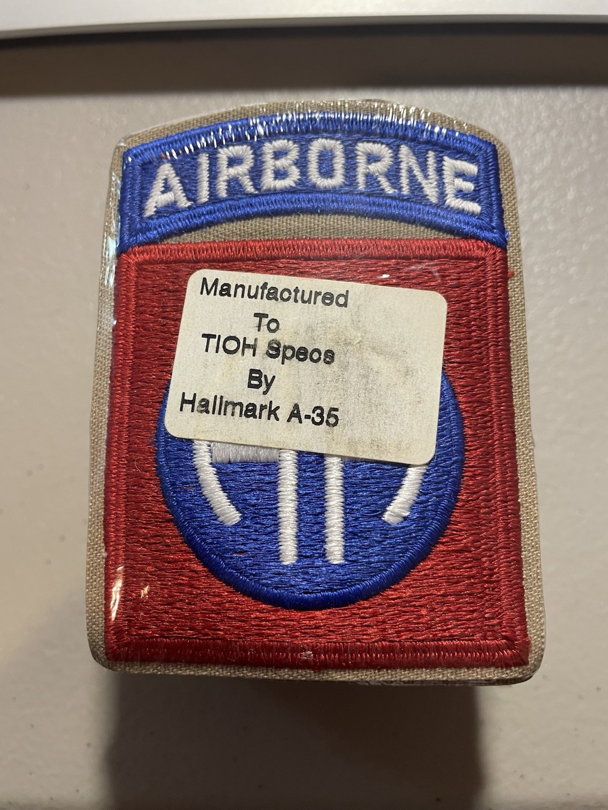 Authentic 82nd Airborne Division Patch C/E Manuf. A-B Emblem A-35 HM #093025-1