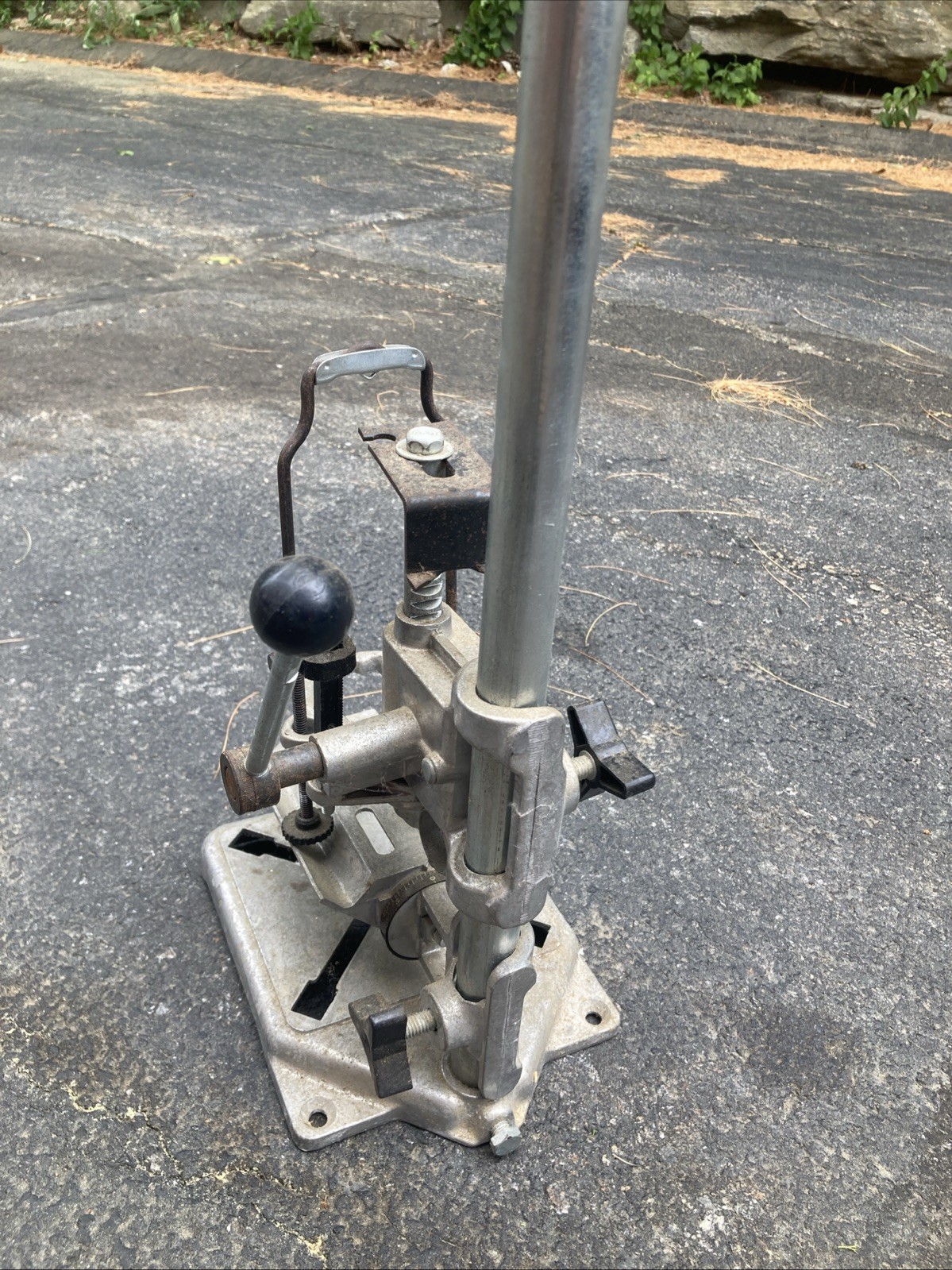 OXWALL MULTI PURPOSE DRILL STAND WITH TILT TABLE MODEL # 3000 VINTAGE