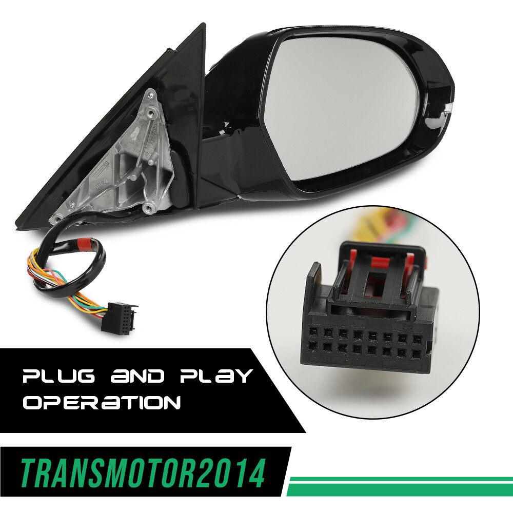 Passenger Side Mirror Signal Power Folding RH Fit For 2012-2018 Audi A6 Memory
