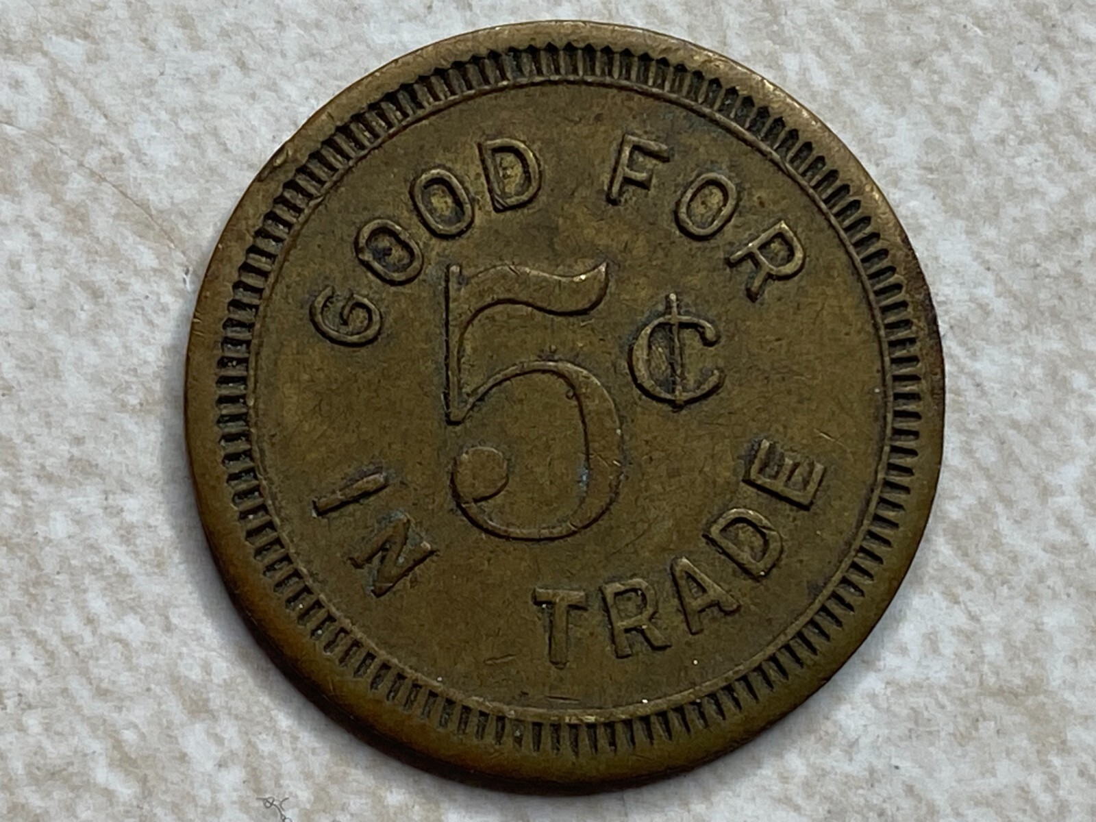 Jackson Buffet J Saint St Paul MN Minnesota Trade Token T8119