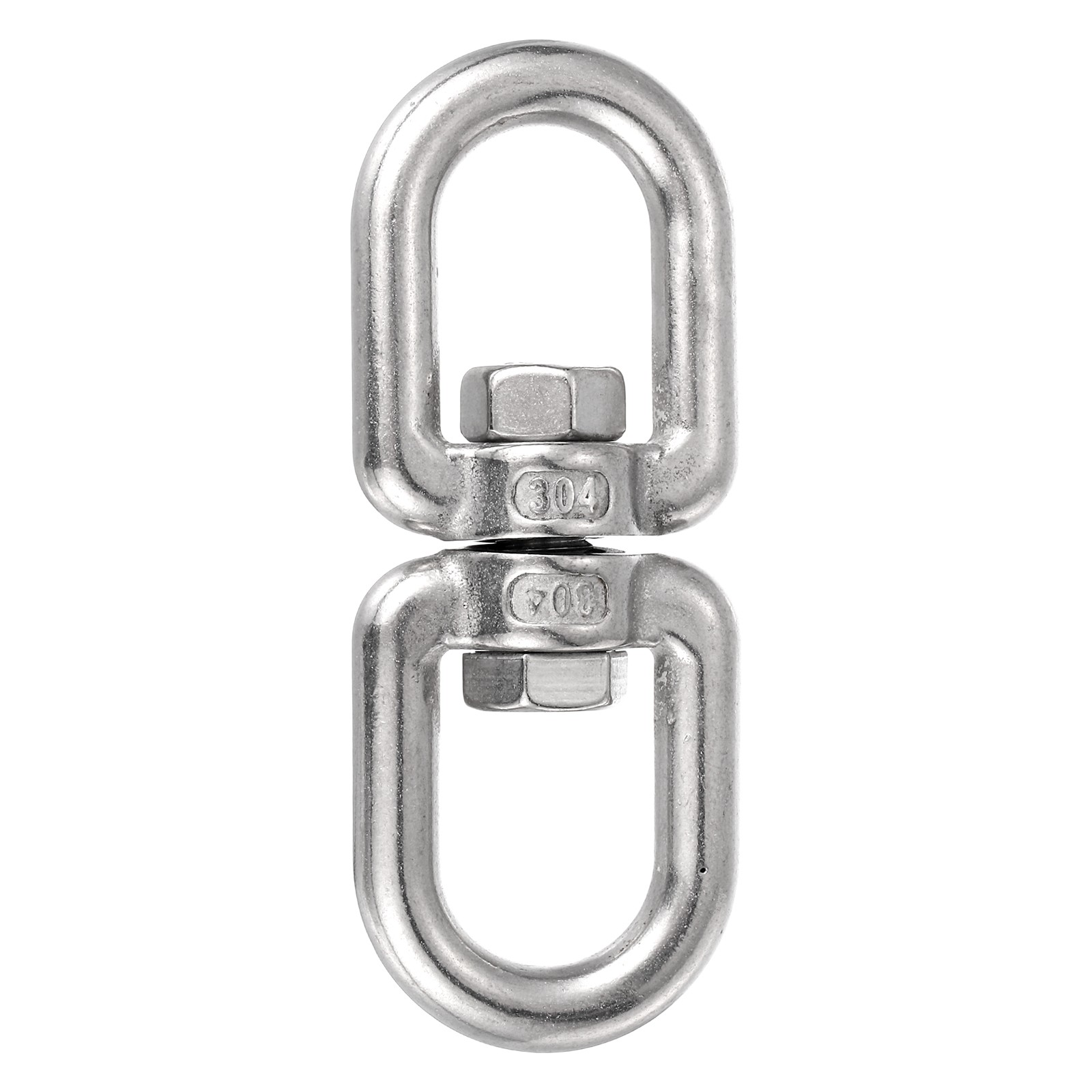 Double Ended Swivel Hook, (M12), Eye to Eye Swivel Shackle Ring Connector