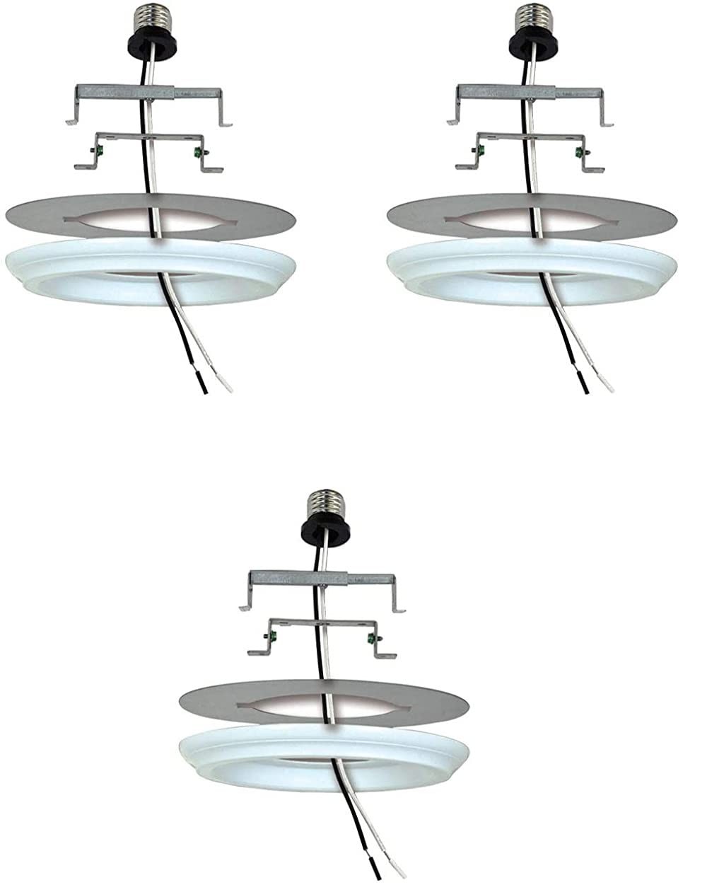 Ciata Lighting Recessed Lighting Converte  in White Finish – 3 Pack