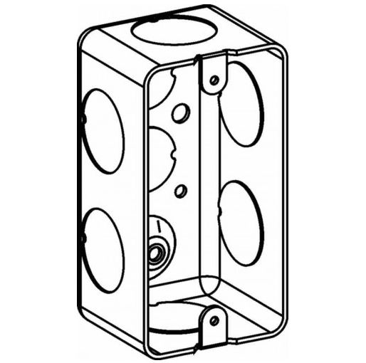 Orbit DHB-1-75 Single Gang Handy Box 1.88 Inch Deep 0.75 Inch KO