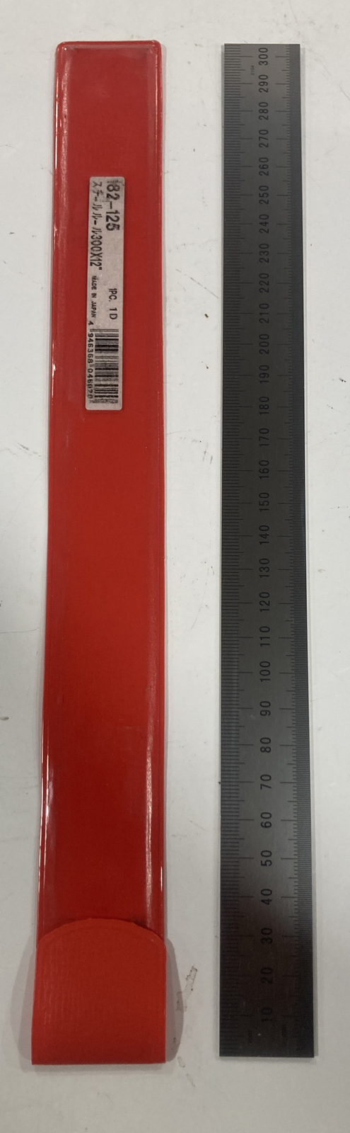 Mitutoyo 12" 1/64 1/32" and 0.5, 1mm Graduation Rigid Stainless Steel Ruler NEW