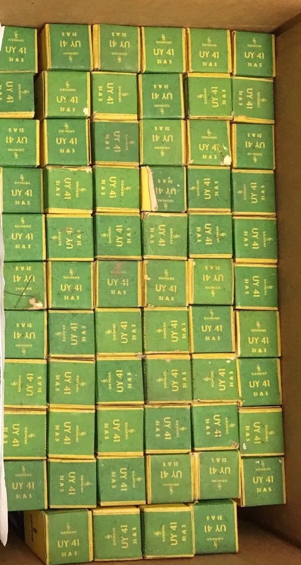 (2)  UY41 SIEMENS 31A3 NEW Tube NOS NIB For Battery RÖHRE Radio AMPLIFIER
