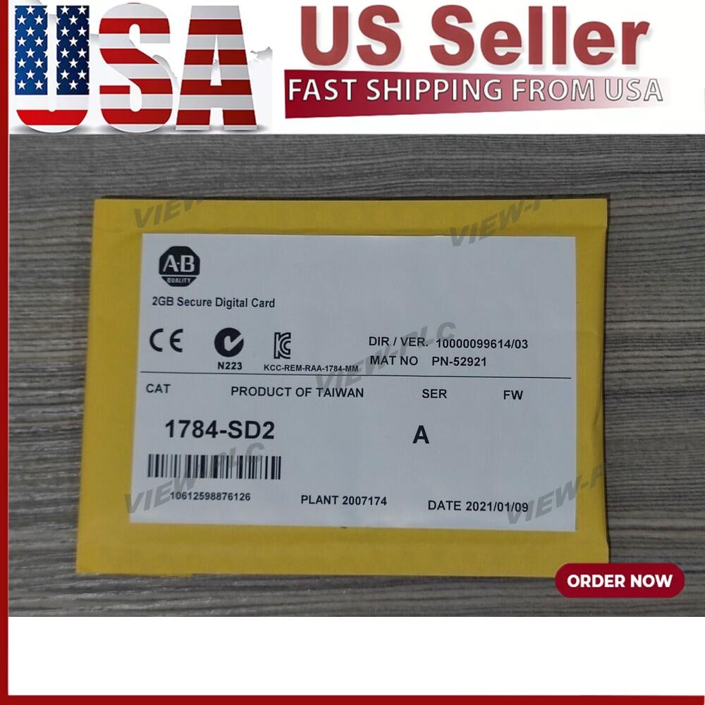 New AB 1784-SD2 Secure Digital Memory Card 2GB in Bag Sealed 1784SD2 US Free Tax