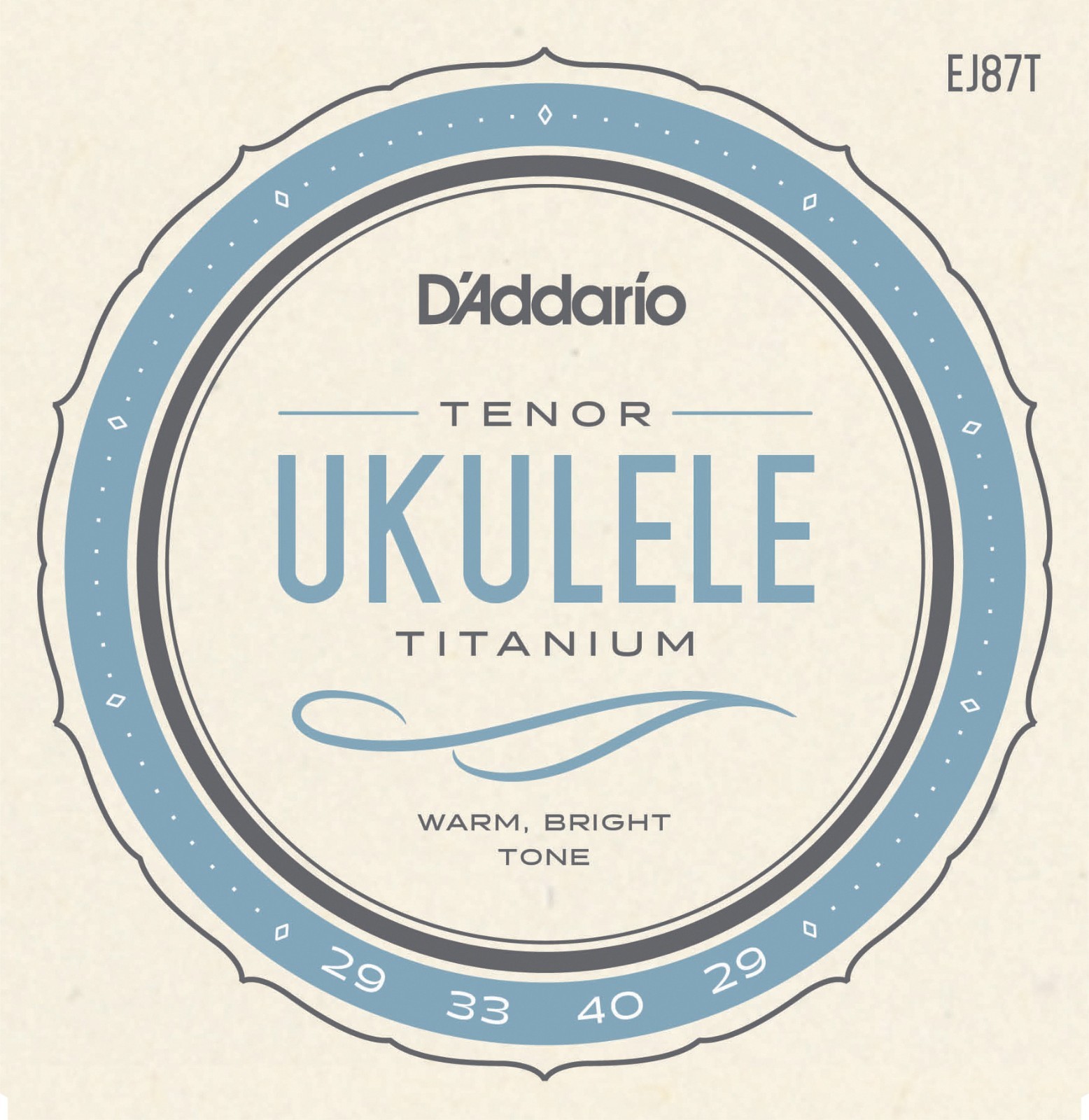 D'Addario EJ87T Titanium T2 Ukulele Strings Tenor Uke