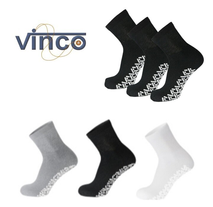 Non-Skid Diabetic Ankle Quarter Socks Non Binding Loose Fit Top Men's Women's