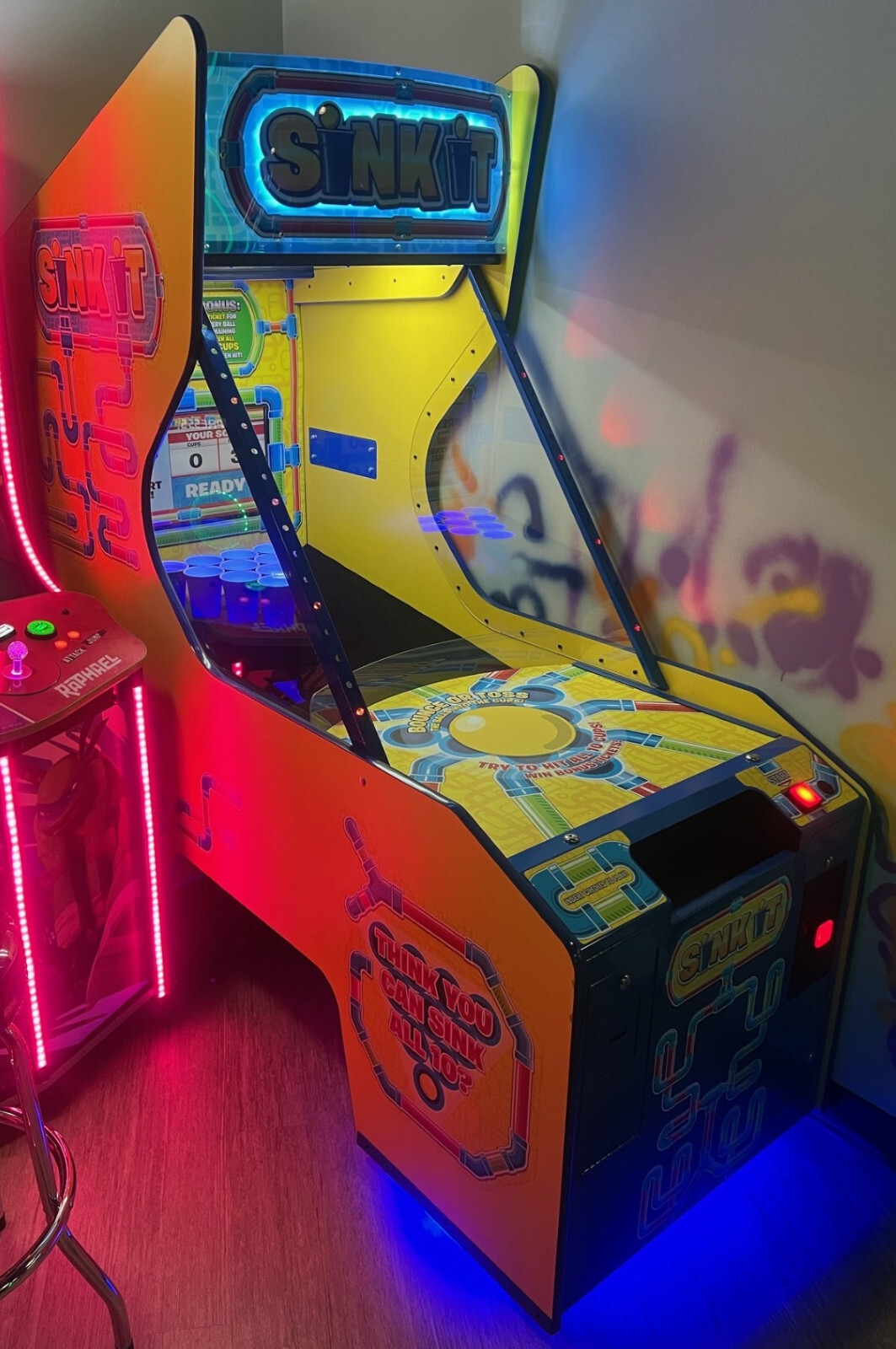 SINK IT BEER PONG ARCADE MACHINE by BAYTEK (Excellent) *RARE*