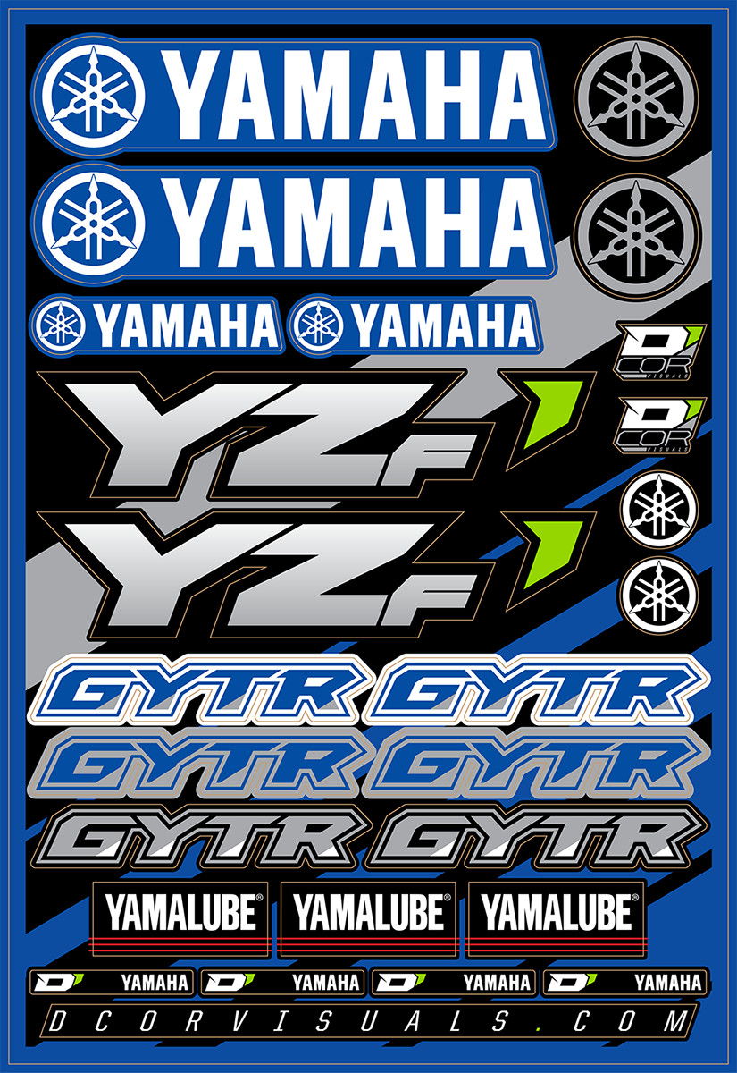 DCOR - 40-50-100 - Decal Sheet - Yamaha YZF