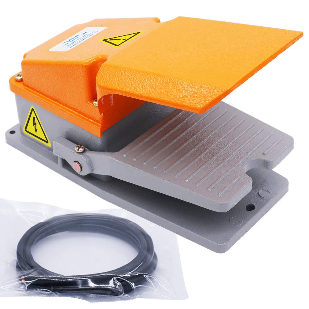 /Ac 380V 15A Heavy Duty Foot Switch SPDT NO NC Electric Pedal Momentary Foot Ped