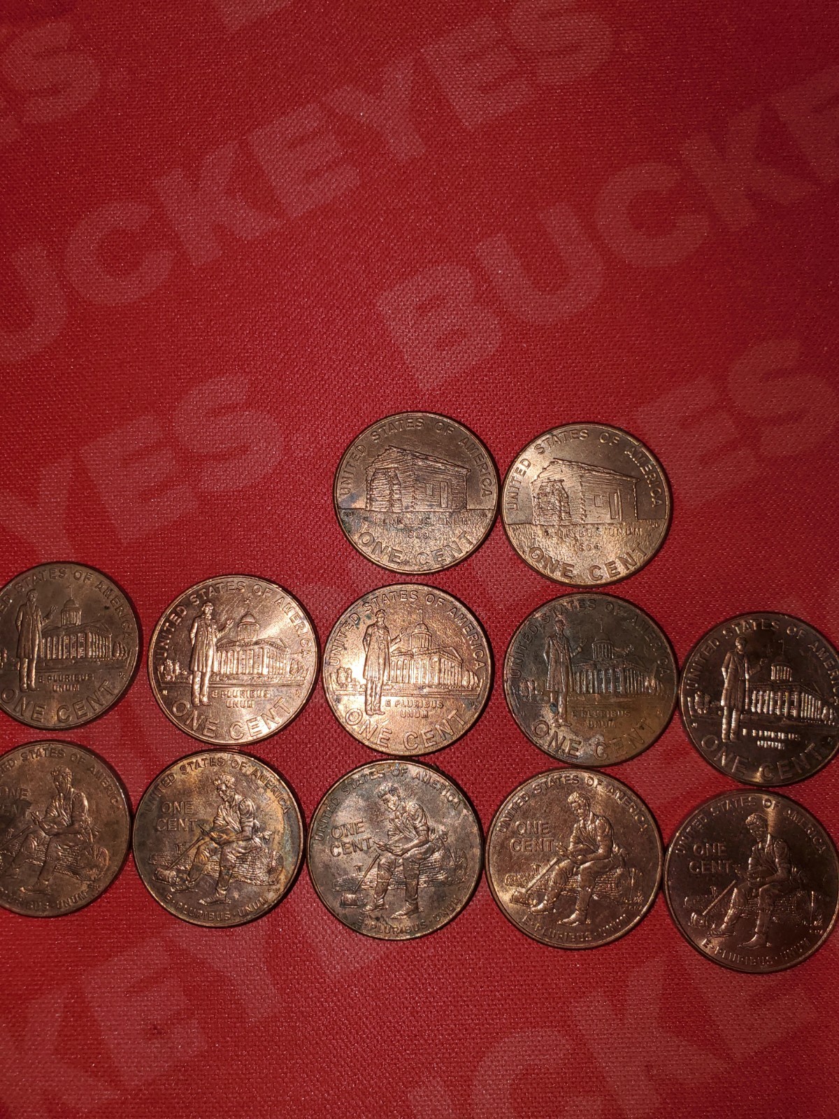 2009 lincoln bicentennial pennies