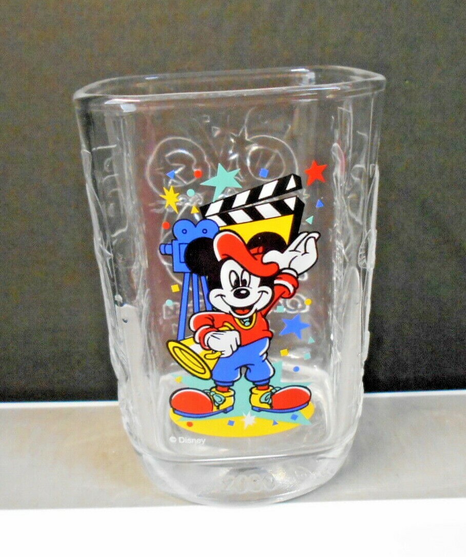 Walt Disney World Celebration McDonalds 2000 Mickey Mouse Glass Pre-owned