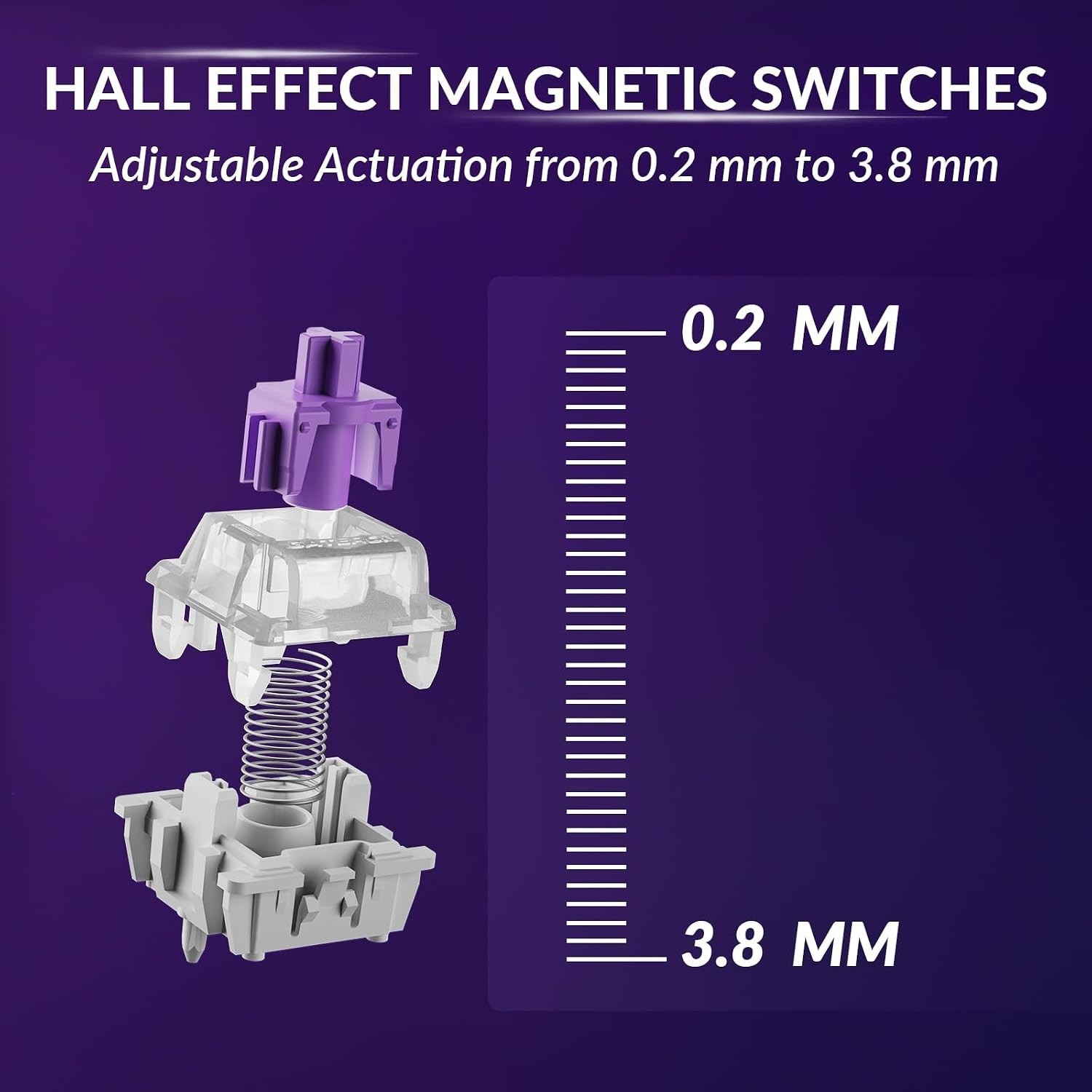K10 HE Rapid Trigger Gaming Keyboard Wireless, Hall Effect Magnetic Switch Ho...