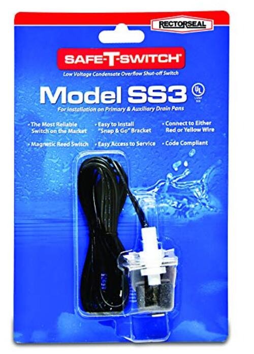 Safe-T-Switch 97647 Condensate Overflow Switch, Slim Design, HVAC