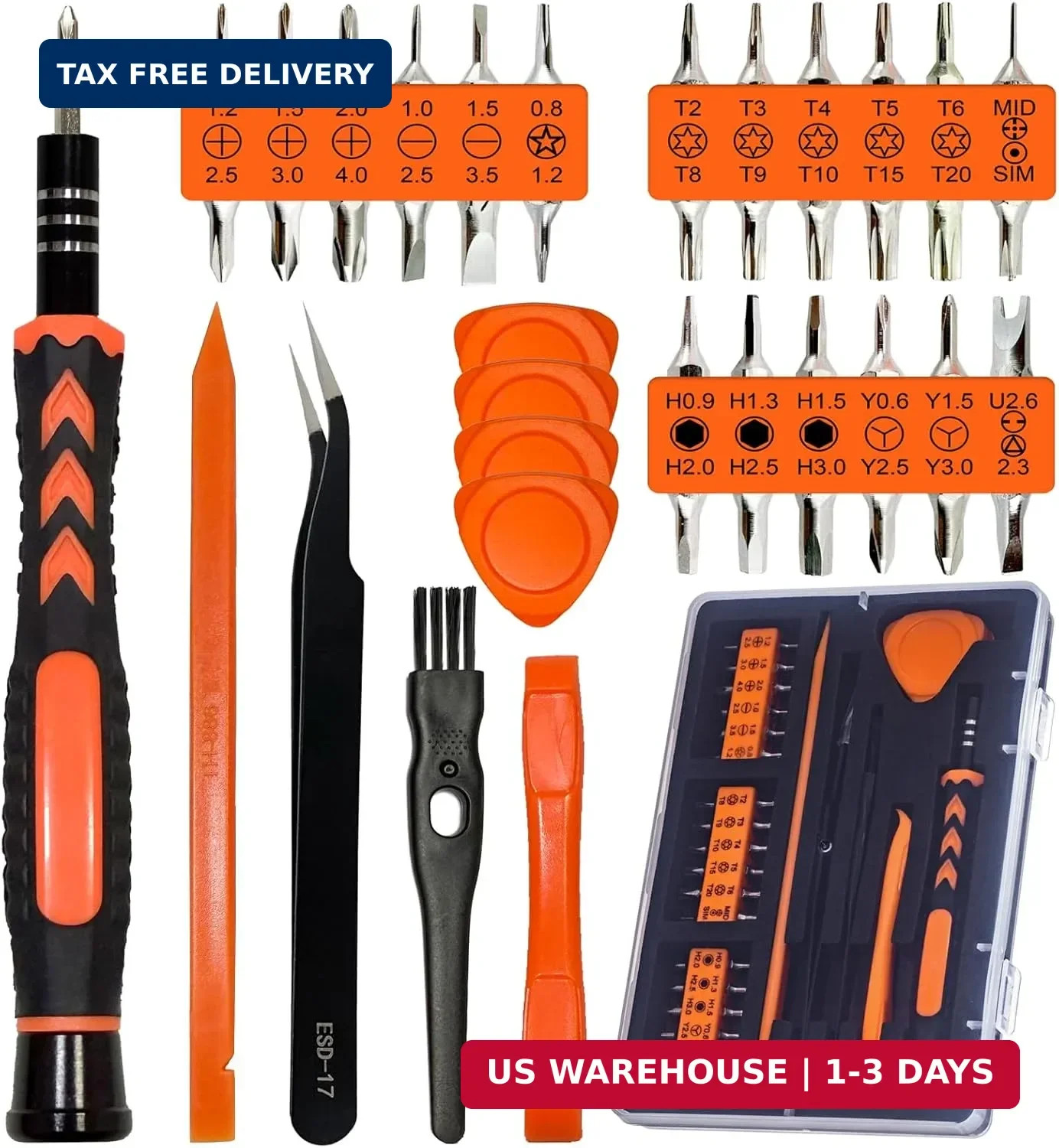 45PC Cleaning Repair Tool Set Screwdriver Kit For PS5 S4 Xbox Controller Console