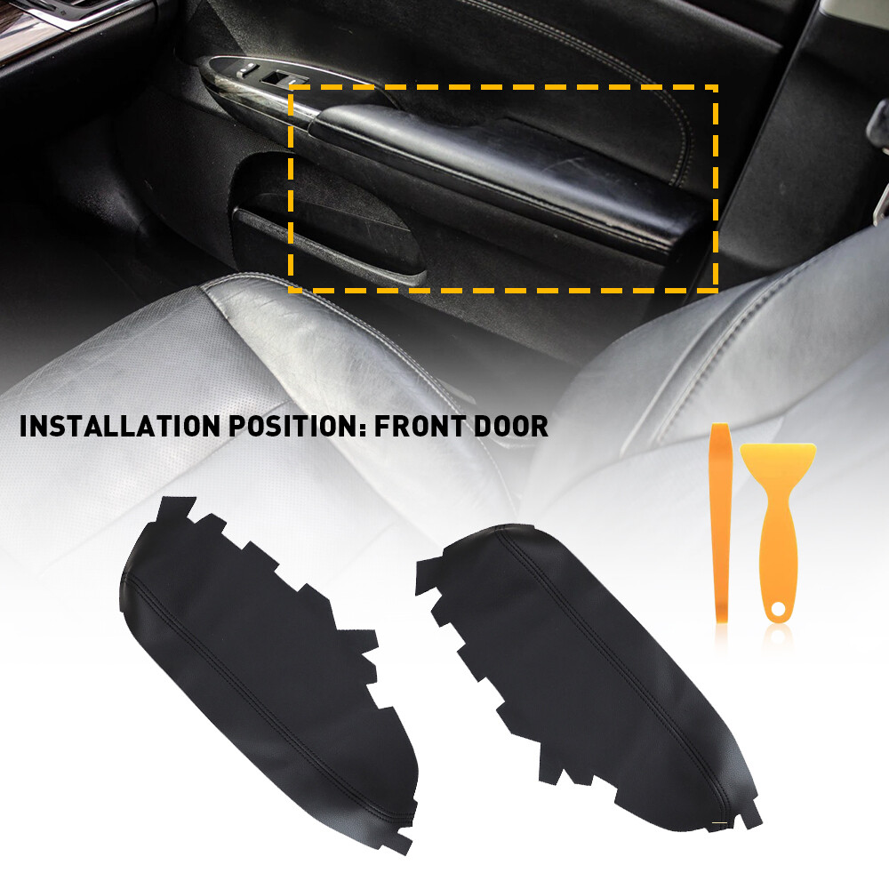 For 2013-2018 Toyota Avalon Interior Front Door Panel Armrest Leather Cover Skin