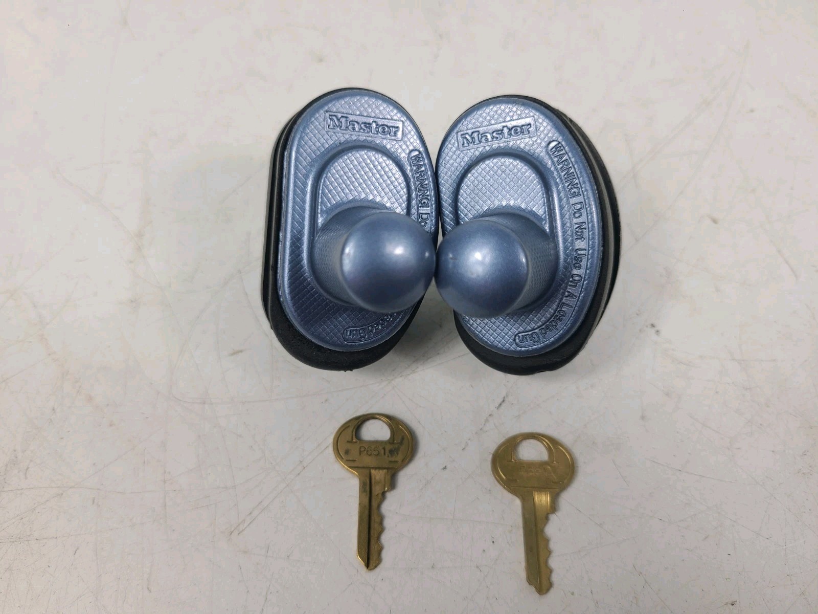 Master Lock Gun Lock w Two Keys Adjustable Heavy Trigger Lock Keyed Lot Of 2