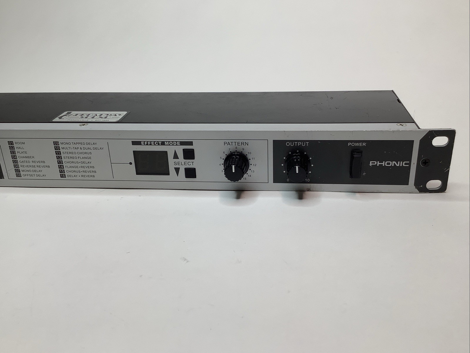 Phonic DFX-256 Rack Mount Digital Effects Processor w/ Power Supply Tested Works