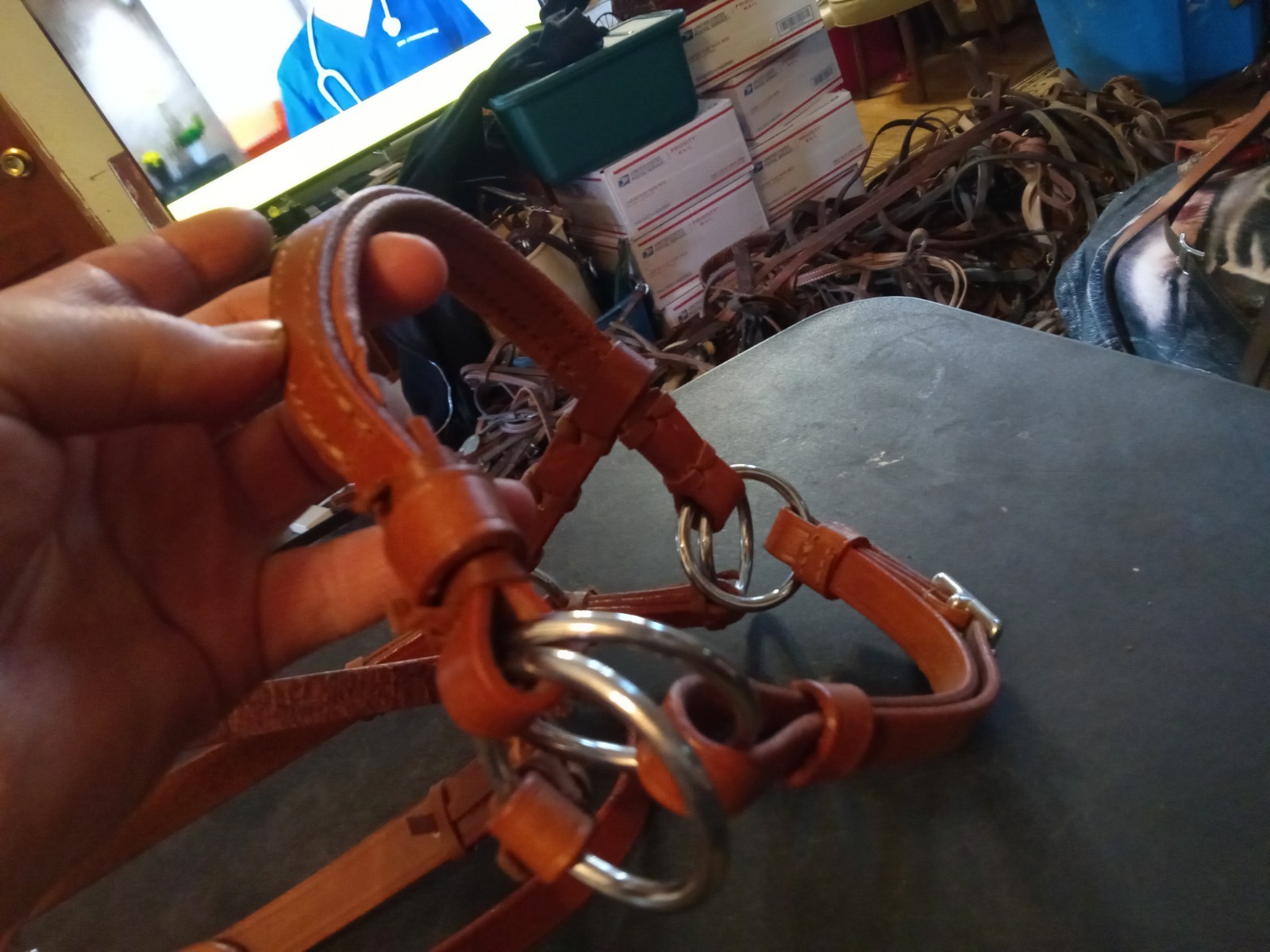 New leather sidepull. nwot
