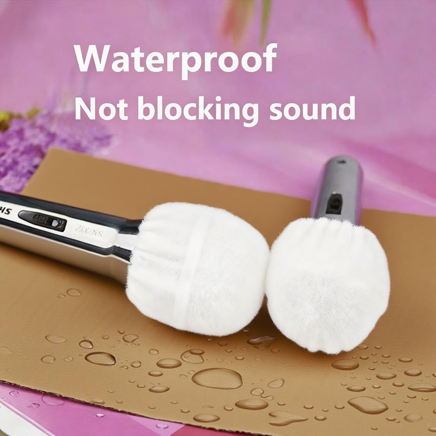 100 Pcs Non-Woven Microphone Cover, Disposable Hygiene Covers, Handheld Micro...