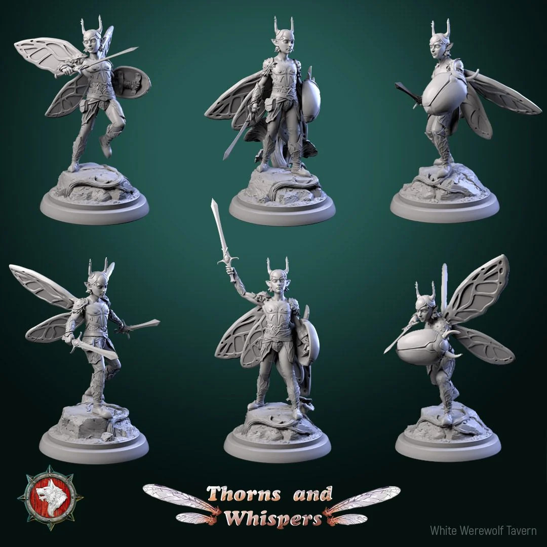 Amber-wing Wardens - Resin Tabletop Miniature
