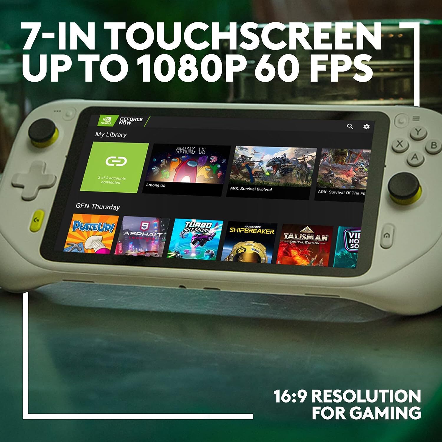 Logitech - G CLOUD Gaming Handheld Console - White