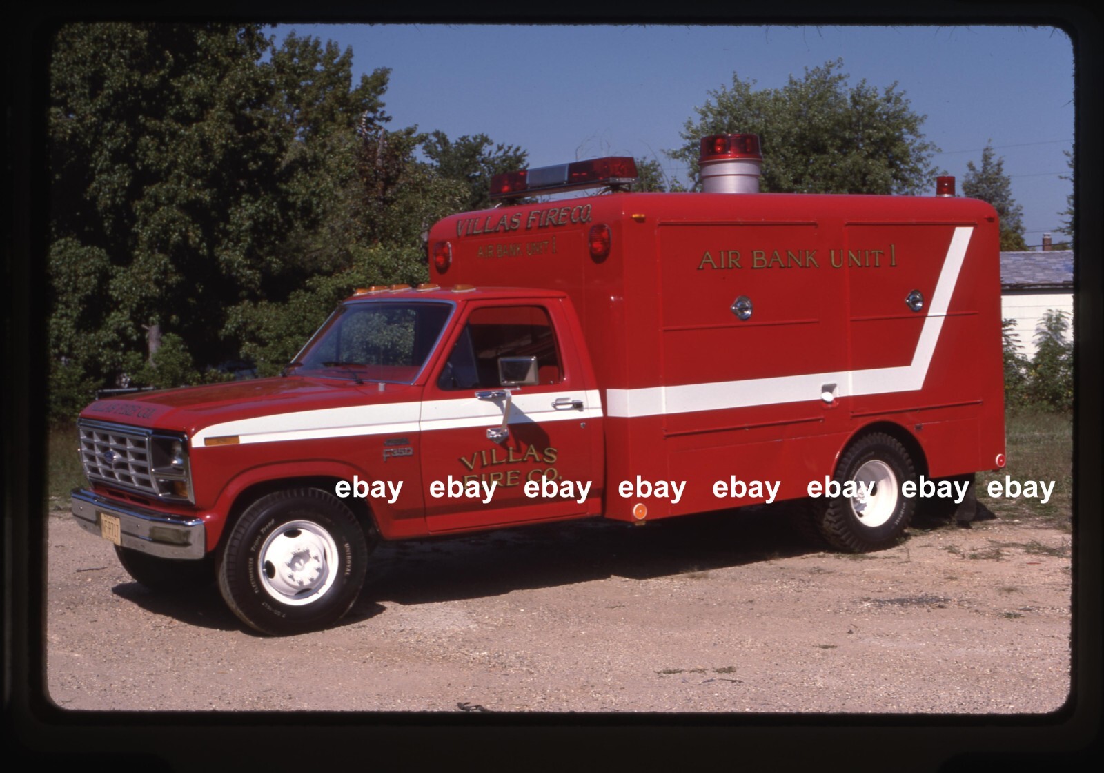 Villas NJ 1982 Ford F350 DeHart Air Bank Fire Apparatus Slide v1