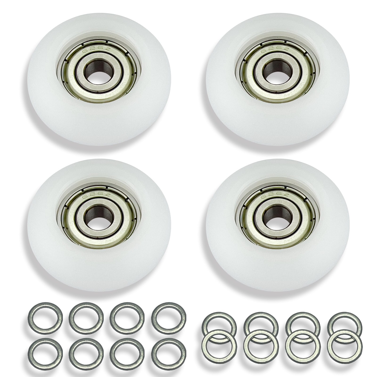 Upgraded Machined Wheels/Rollers Compatible with Total Gym,Replacement Parts for