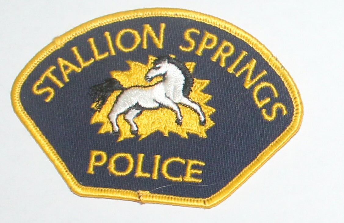 Very Old STALLION SPRINGS POLICE Kern County California CA CSD PD Vintage patch