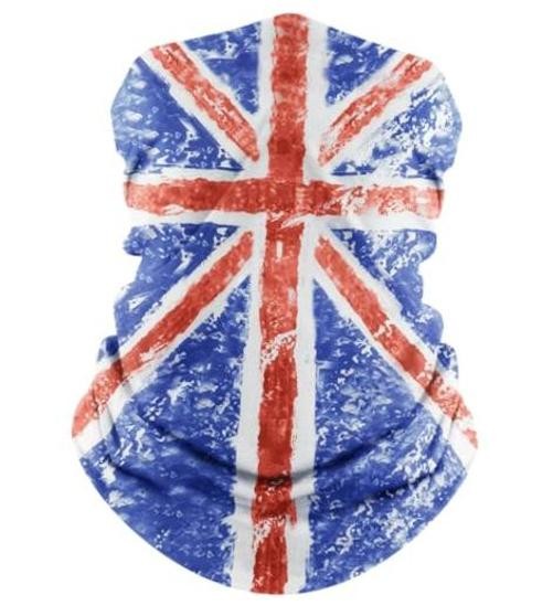 Flag Neck Gaiter, Face Mask Cooling Breathable UV Protection Scarf England Flag
