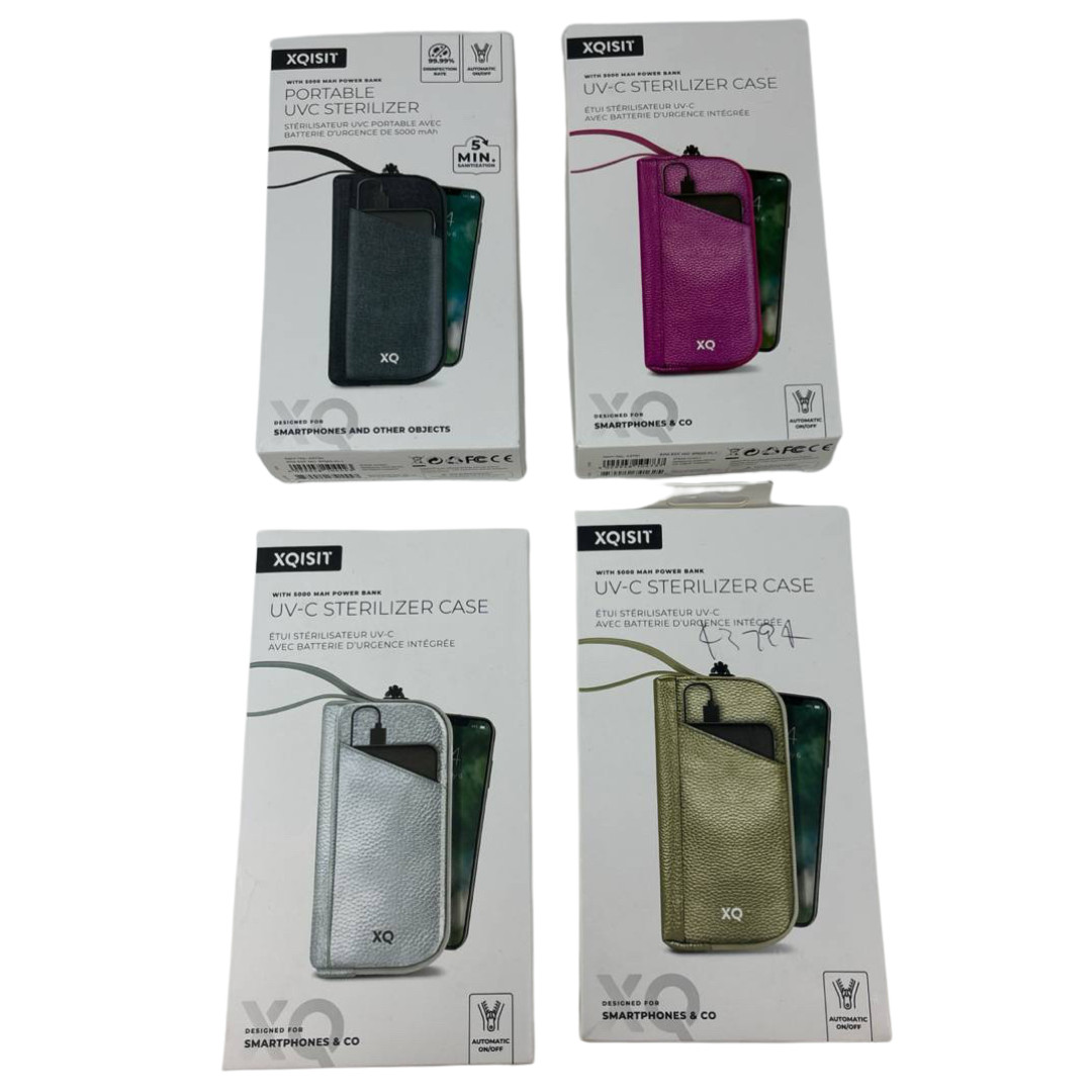 Xqisit Portable UV Sterilizer Case with Power Bank 5000mAh for Phones iPhone