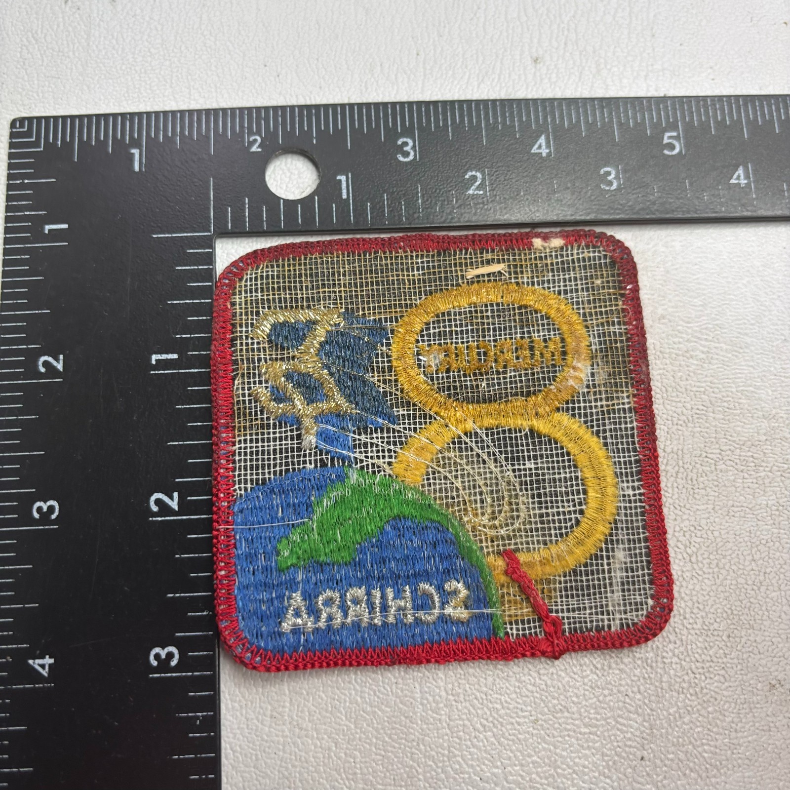 Vtg Astronaut Space Mission MERCURY 8 Patch 65XC