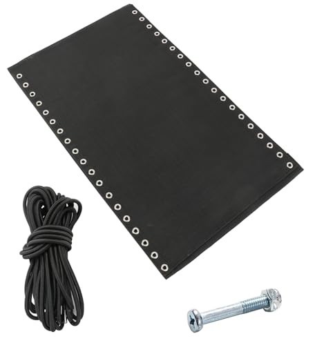 Zero Gravity Chair Replacement Fabric & Cord Screws Kit - 17" 19" 21" Black Repa