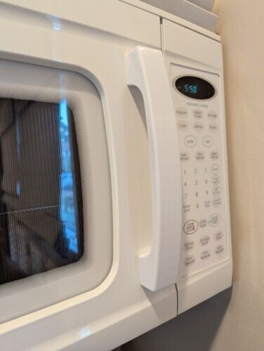 W10212410 White Replacement Handle for Whirlpool Microwave
