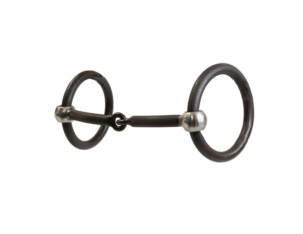 Bob Avila Bit Textured Snaffle No Pinch 5 1/4" Black AVB-205