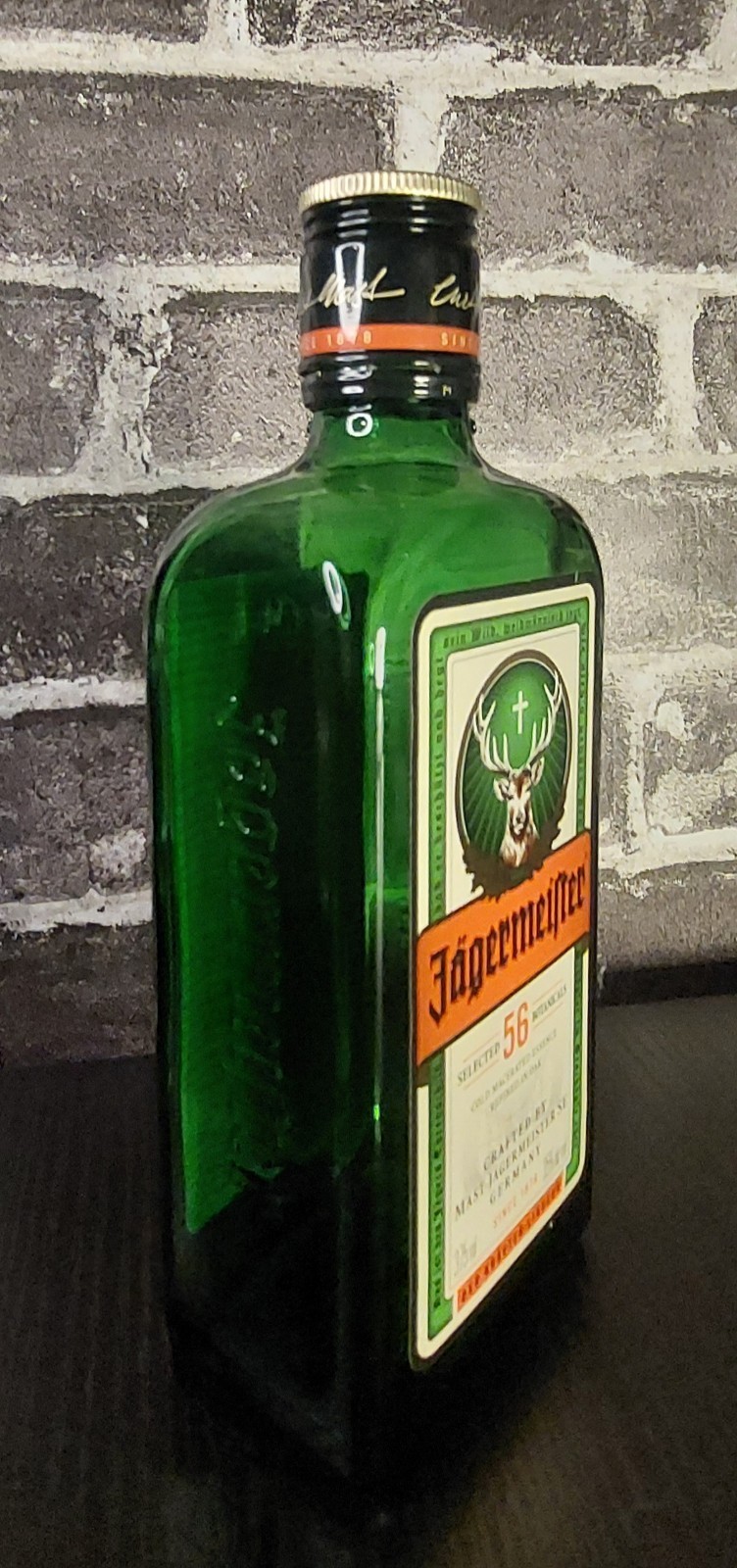 EMPTY!! 375ml Jagermeister Bottle