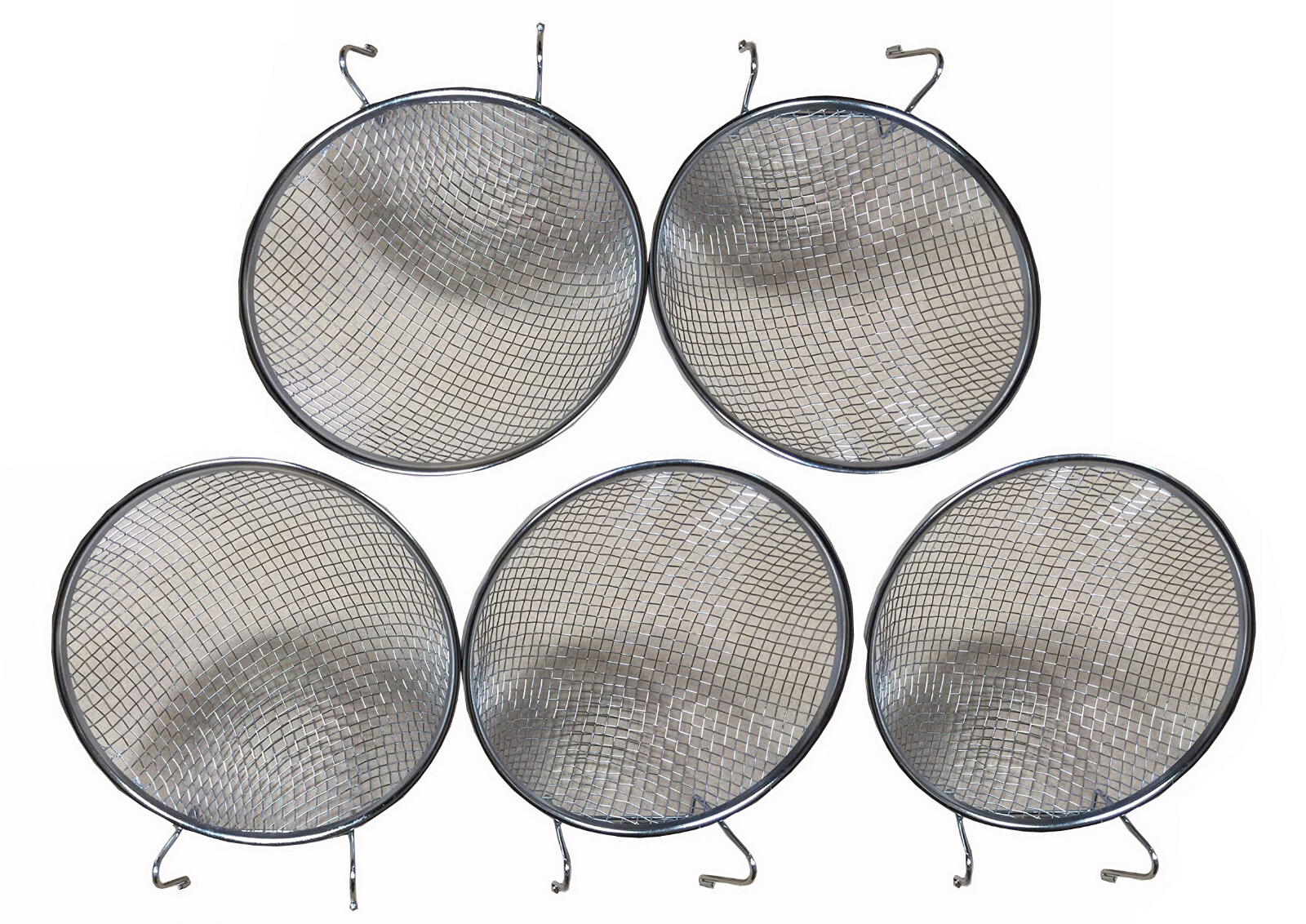 4-3/4" Stainless Galvanized No Rust Metal Wire Canary Bird Metal Nests Lot of 5
