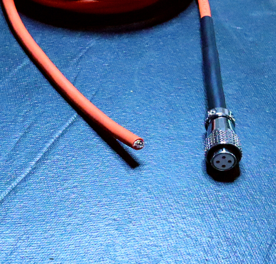 CNC VFD Cable 15ft 16/4 AWG DS Flexion HY Connector Variable Frequency Drive