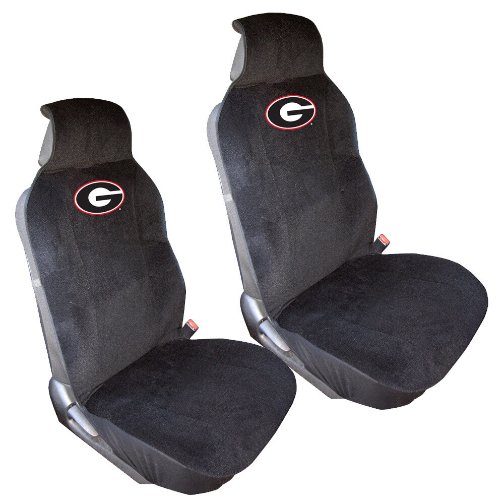 New NCAA Georgia Bulldogs Car Truck SUV 2 Front Sideless Seat Covers Set