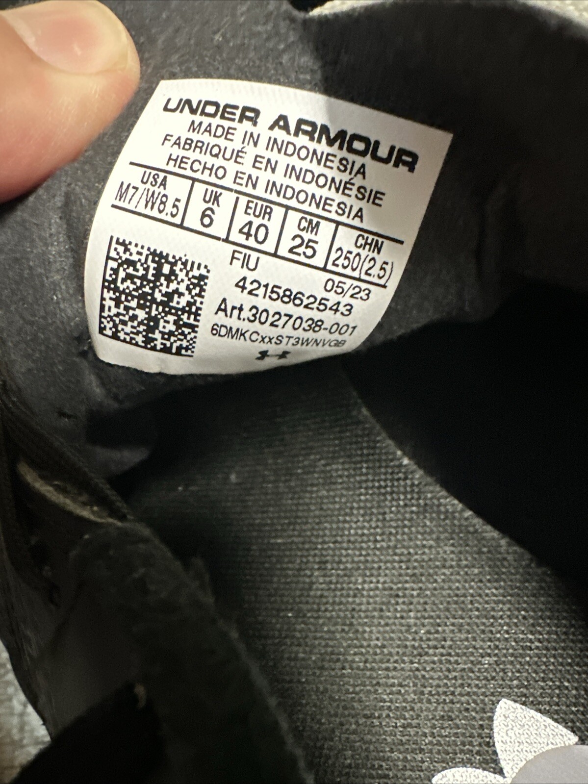 Under Armour UA Magnetico Pro 3 FG Soccers Cleats Black 3027038-001 Mens Size 7